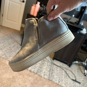 Gray Kids Slip-On Shoes
